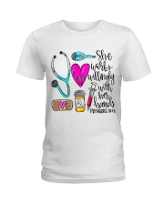 Doctor She Works Willingly With Her Hands Ladies T-Shirt thumbnail