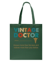 Vintage Doctor Knows More Than He Says Tote Bag thumbnail