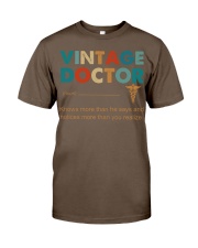 Vintage Doctor Knows More Than He Says Classic T-Shirt thumbnail