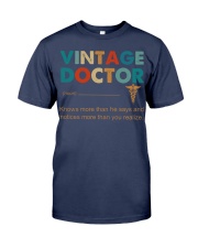 Vintage Doctor Knows More Than He Says Premium Fit Mens Tee thumbnail