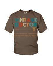 Vintage Doctor Knows More Than He Says Youth T-Shirt thumbnail