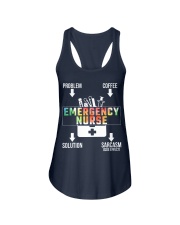 Problem Coffee Sarcasm Emergency Nurse Ladies Flowy Tank tile