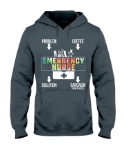 Problem Coffee Sarcasm Emergency Nurse Hooded Sweatshirt tile