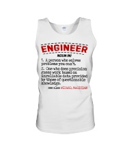 Engineer Definition Gift For Engineering Unisex Tank tile