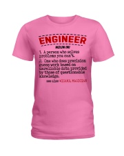 Engineer Definition Gift For Engineering Ladies T-Shirt tile