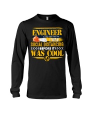 Cool Engineer Social Distancing Before It Was Cool Long Sleeve Tee tile