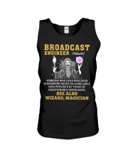 Broadcast Engineer See Also Wizard Magician Unisex Tank thumbnail