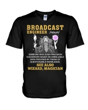 Broadcast Engineer See Also Wizard Magician V-Neck T-Shirt thumbnail