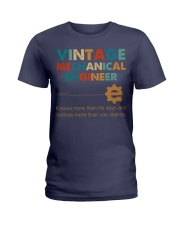Vintage Mechanical Engineer Knows More Than He Ladies T-Shirt thumbnail