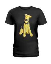 Funny Airedale Terrier Baby Ladies T-Shirt thumbnail
