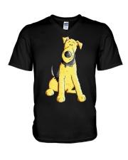 Funny Airedale Terrier Baby V-Neck T-Shirt thumbnail