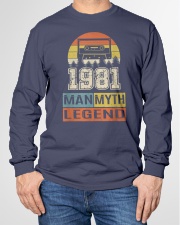 Vintage Man Myth Legend 1981 Long Sleeve Tee garment-tshirt-longsleeve-front-01