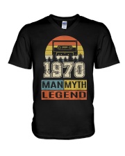 Vintage Man Myth Legend 1970 V-Neck T-Shirt thumbnail