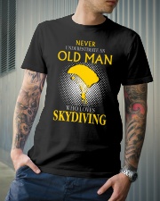 OLD MAN WHO LOVES SKYDIVING Classic T-Shirt lifestyle-mens-crewneck-front-6