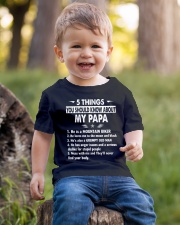 5 THINGS YOU SHOULD KNOW ABOUT MY PAPA - MTBIKER Youth T-Shirt lifestyle-youth-tshirt-front-4