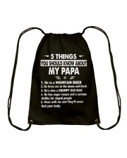 5 THINGS YOU SHOULD KNOW ABOUT MY PAPA - MTBIKER Drawstring Bag thumbnail