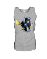 Vinyl Record Just keep spinning Unisex Tank tile