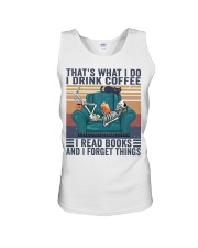 Book That's what I do I drink coffee I read books Unisex Tank tile