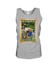 Gardening And so together we built a life Unisex Tank tile