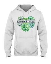 Gardening I'm a succulent-aholic Hooded Sweatshirt front