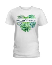 Gardening I'm a succulent-aholic Ladies T-Shirt tile