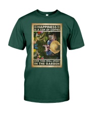 Gardening Happiness is a cup of coffee Premium Fit Mens Tee tile