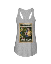 Gardening Happiness is a cup of coffee Ladies Flowy Tank tile