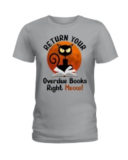 Book118 Overdue books right meow Ladies T-Shirt tile
