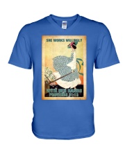 Gardening V-Neck T-Shirt tile
