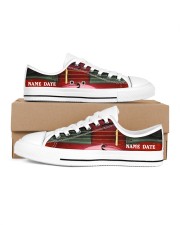 Violin Custom Men's Low Top White Shoes inside-left-outside-left