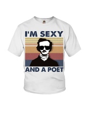 Book I'm sexy and a poet Youth T-Shirt tile