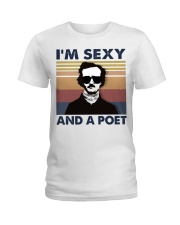 Book I'm sexy and a poet Ladies T-Shirt tile