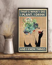 Gardening That's what I do I plant I drink 24x36 Poster lifestyle-poster-3