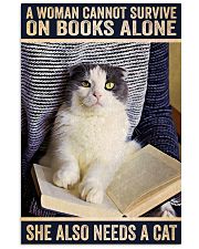 Book a woman cannot survive on books alone 24x36 Poster front