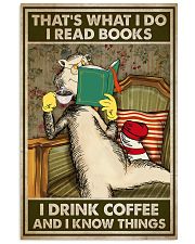 Book Read books drink coffee 24x36 Poster front
