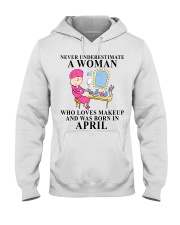 MK278 Born in April Hooded Sweatshirt front