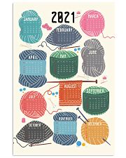 Knit calendar 2021 Vertical Poster tile