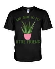 Gardening Say aloe to my little friend V-Neck T-Shirt tile