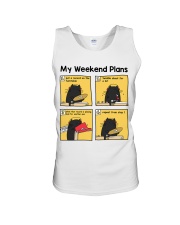 Vinyl Record Cat Weekend plans Unisex Tank tile