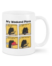 Vinyl Record Cat Weekend plans Mugs tile