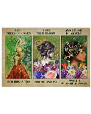 Gardening I see trees of green Red roses too 36x24 Poster front