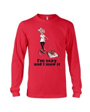 Gardening I'm sexy and I mow it Long Sleeve Tee tile