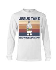 Gardening Jesus take the wheelbarrow Long Sleeve Tee tile