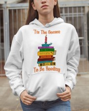 Book 'Tis the season to be reading Hooded Sweatshirt apparel-hooded-sweatshirt-lifestyle-07