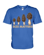 Mushroom Size matters V-Neck T-Shirt tile