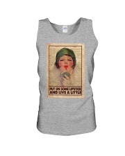 Makeup177 Put on some lipstick Unisex Tank tile