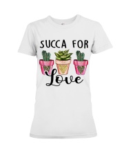 Gardening Succa for love Premium Fit Ladies Tee tile