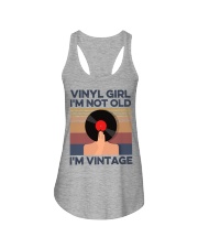 Vinyl Girl I'm not old I'm vintage Ladies Flowy Tank tile