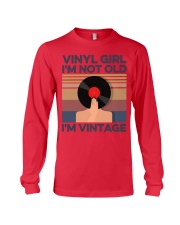 Vinyl Girl I'm not old I'm vintage Long Sleeve Tee tile