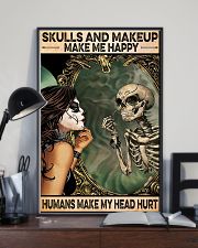 Skulls and Makeup make me happy 24x36 Poster lifestyle-poster-2
